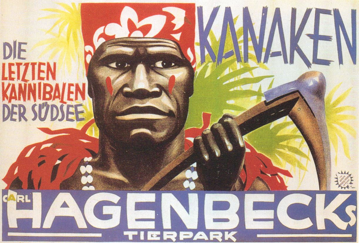 Menschen wie Tiere ausgestellt