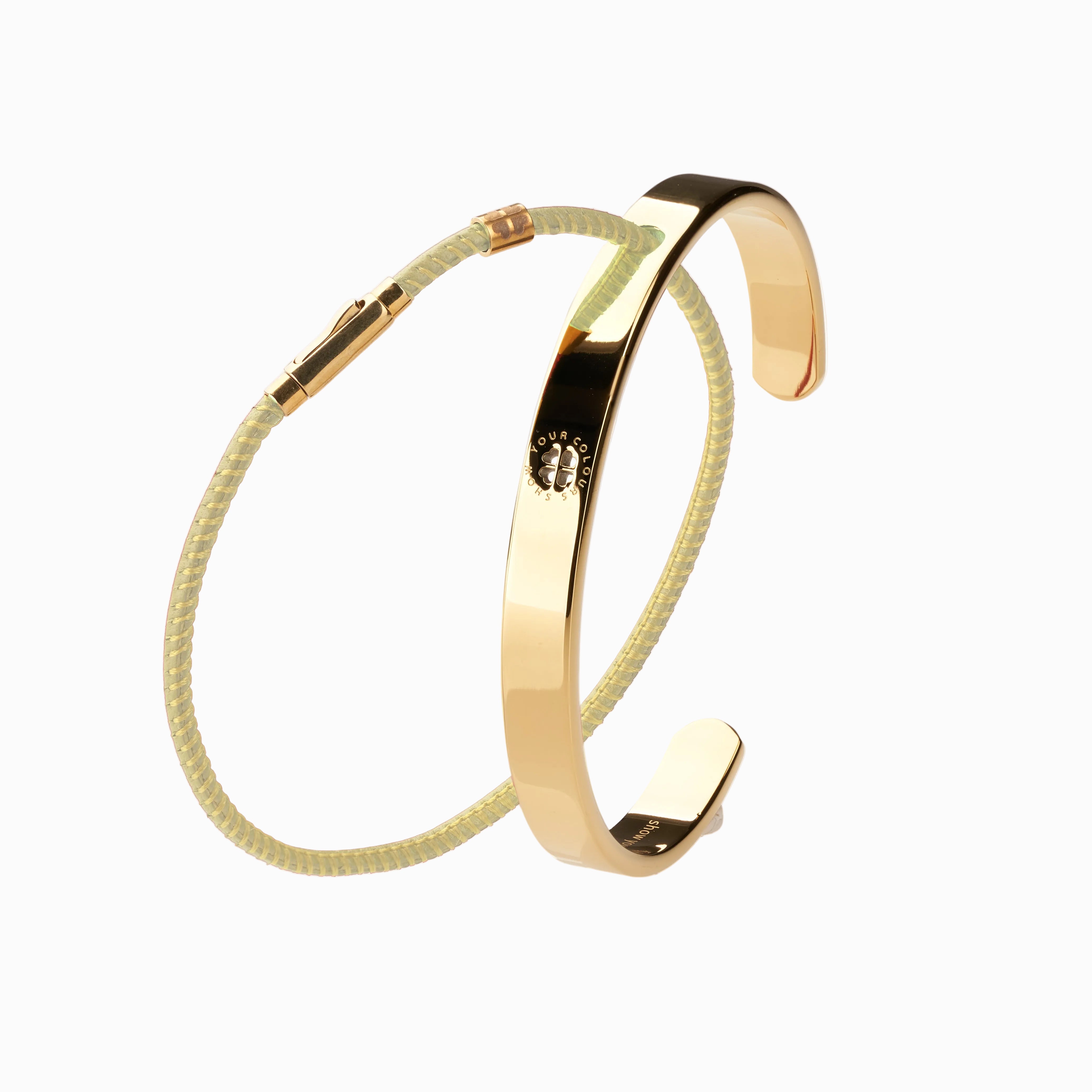 #farbe lederarmband_buttergelb