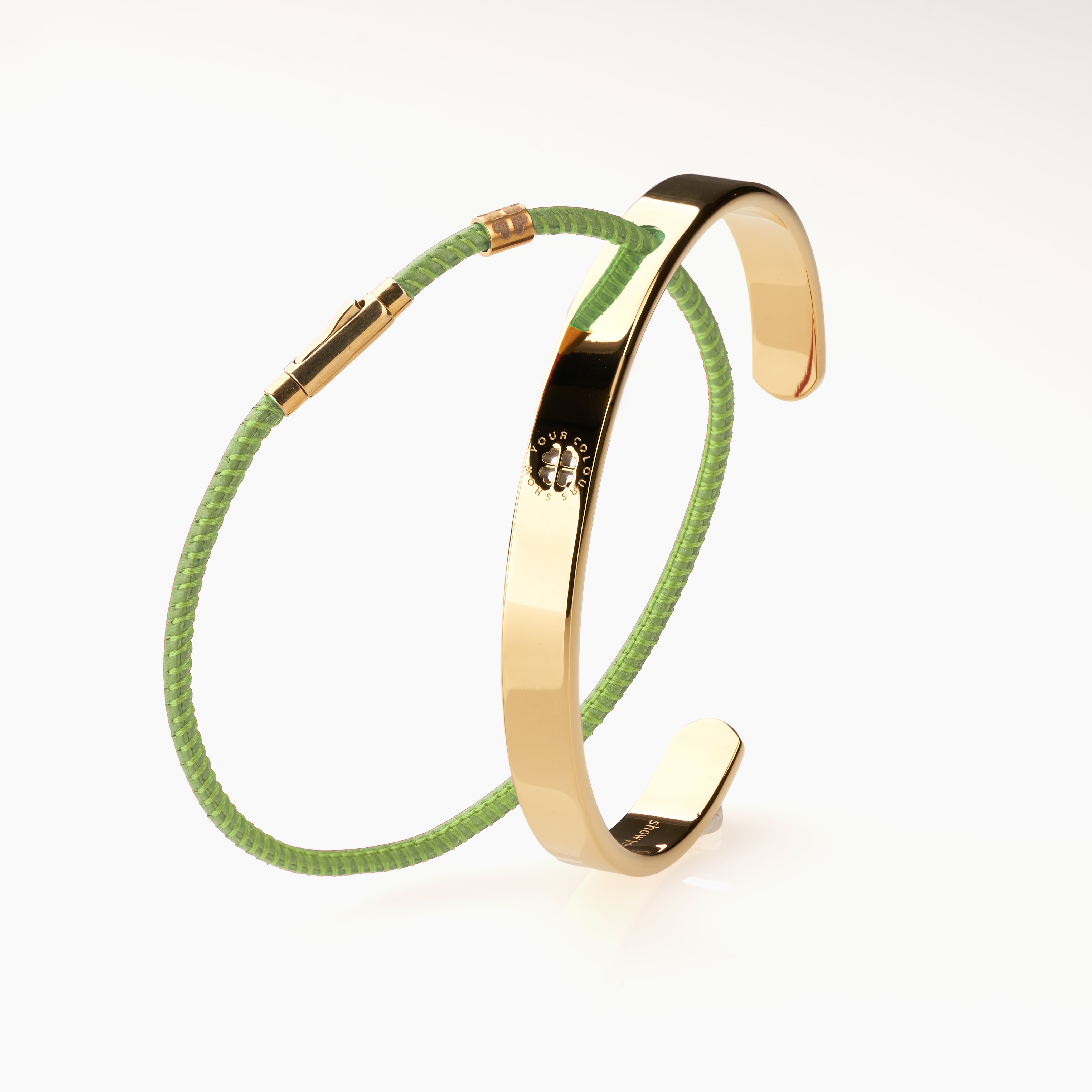 #farbe lederarmband_limettengrün