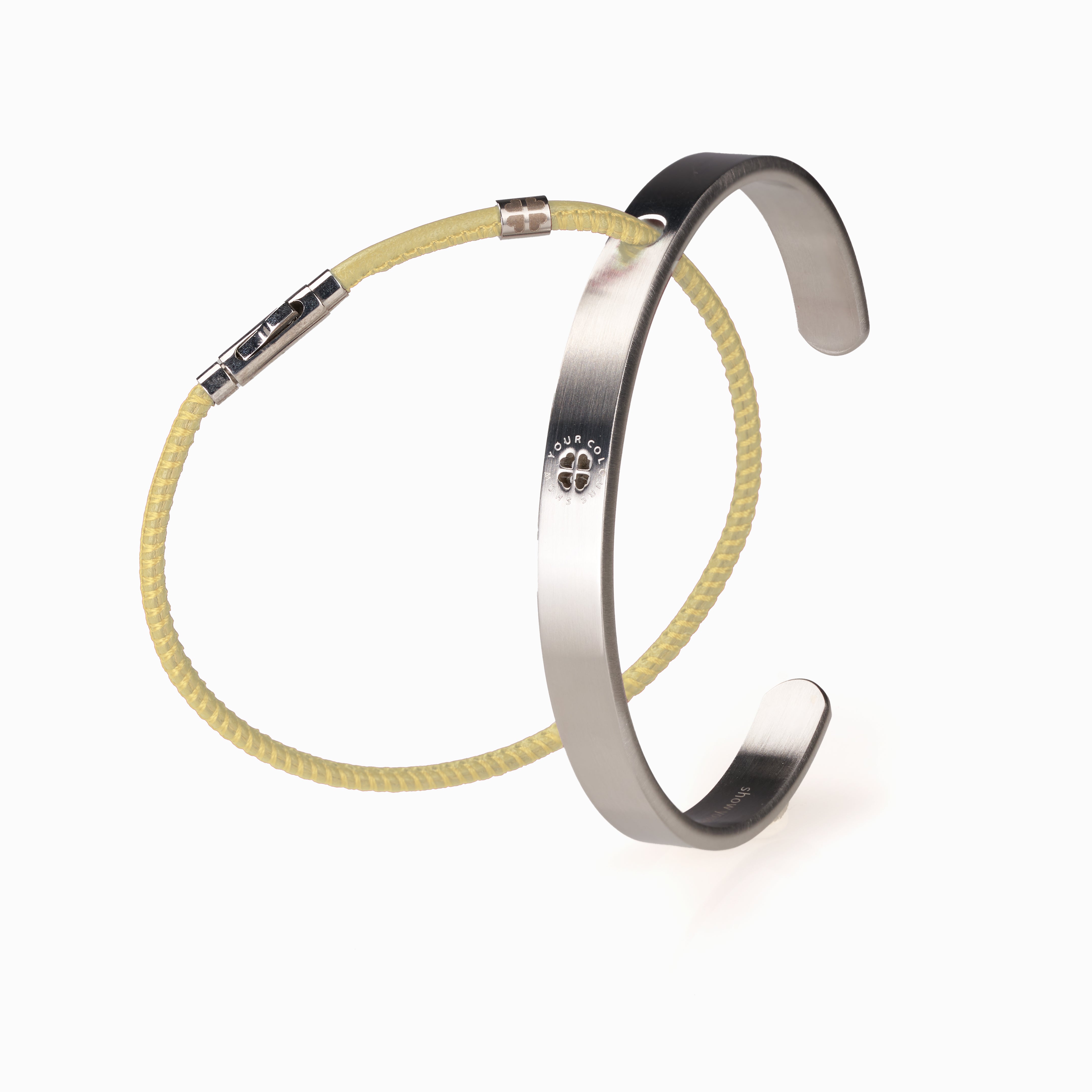 #farbe lederarmband_buttergelb
