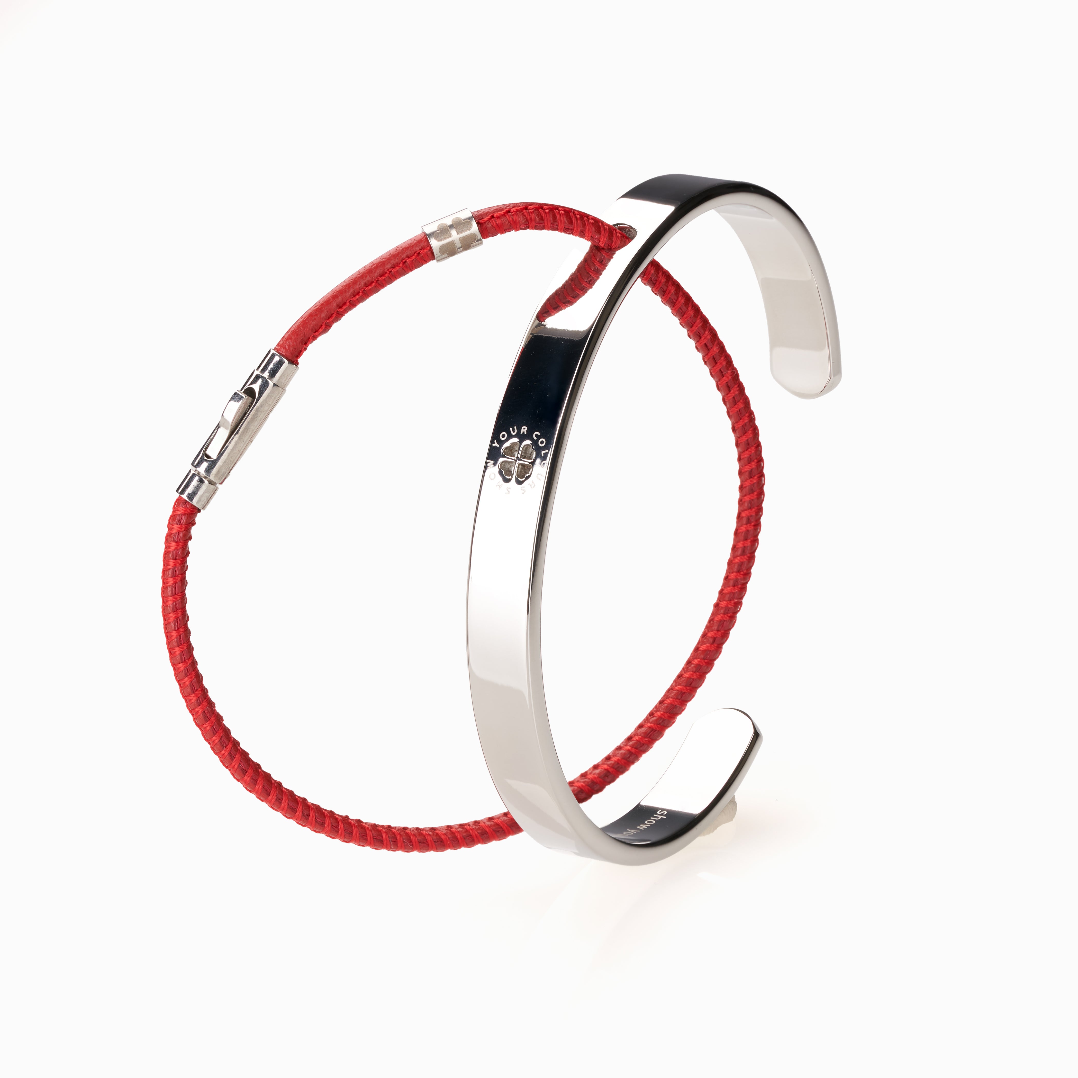 ONE HUMANITY Armreif silber poliert