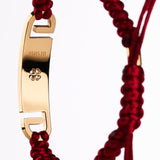 Armband mit SYC Medaillon gold mattiert