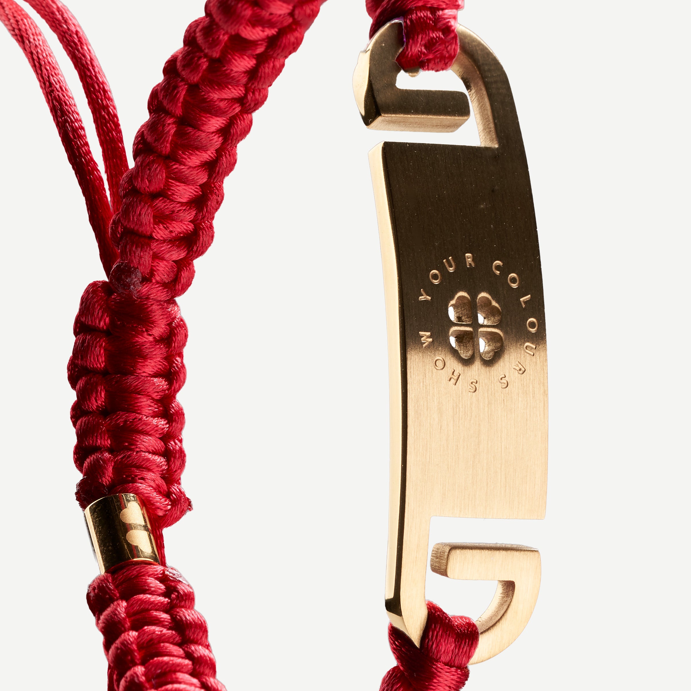 Bracelet with SYC medallion, matte gold