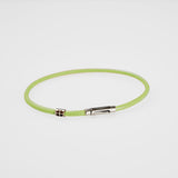 ShowYourColours leather bracelet silver