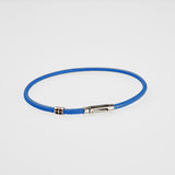 ShowYourColours leather bracelet silver