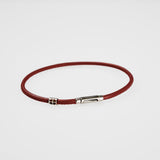 ShowYourColours leather bracelet silver