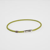 ShowYourColours leather bracelet silver