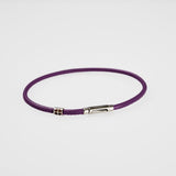 ShowYourColours leather bracelet silver