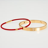 SYC Armreifen gold gelasert