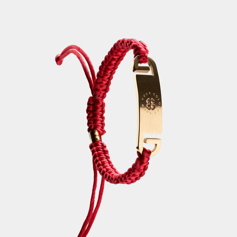 Armband mit SYC Medaillon gold mattiert