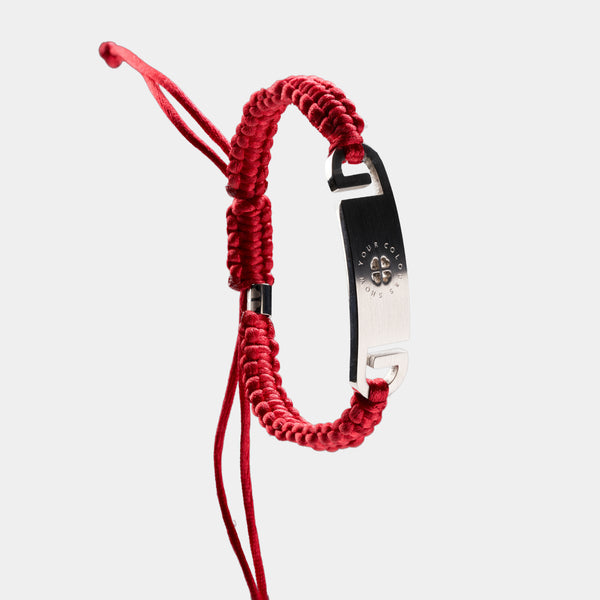 Armband mit SYC Medaillon silber mattiert