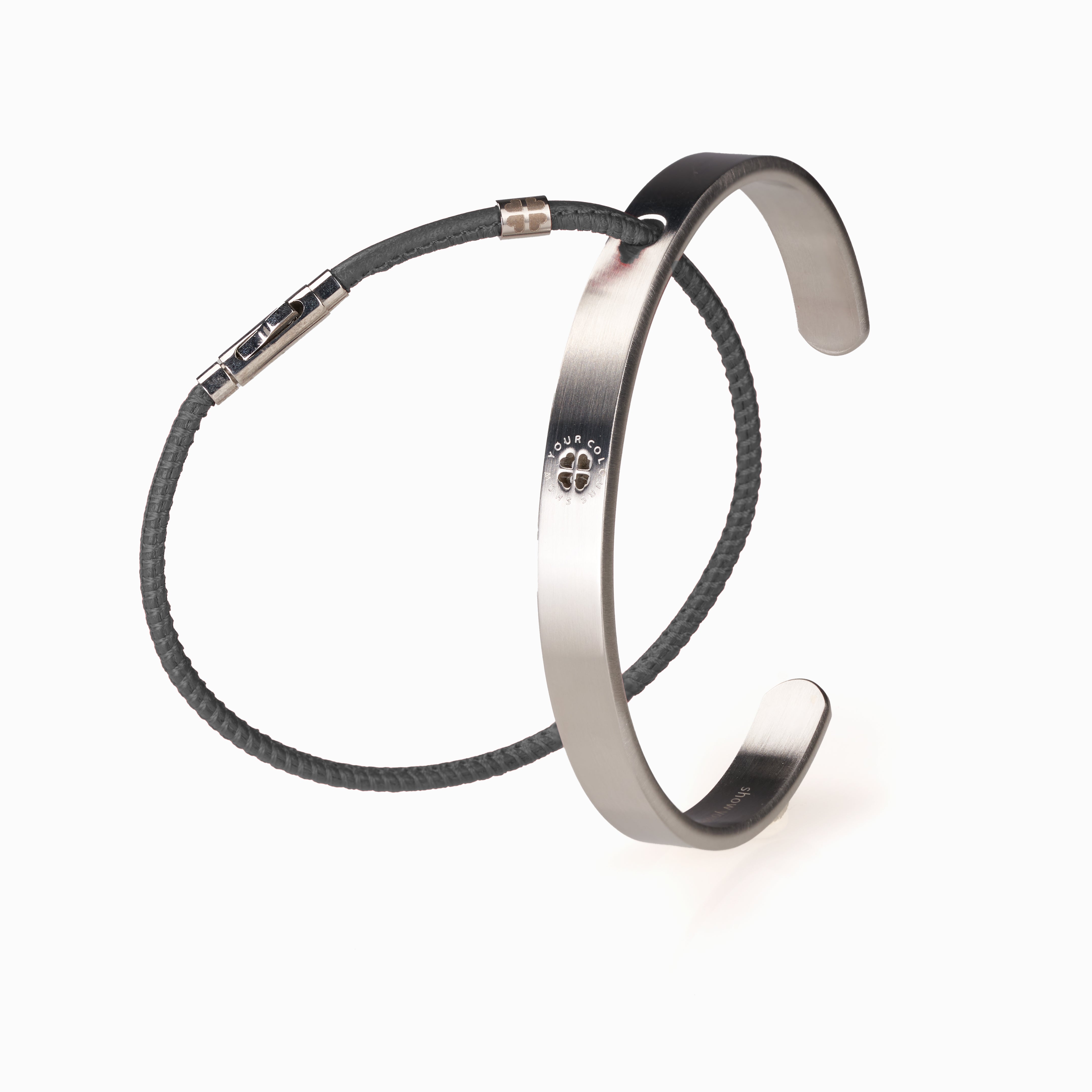 #farbe lederarmband_grau