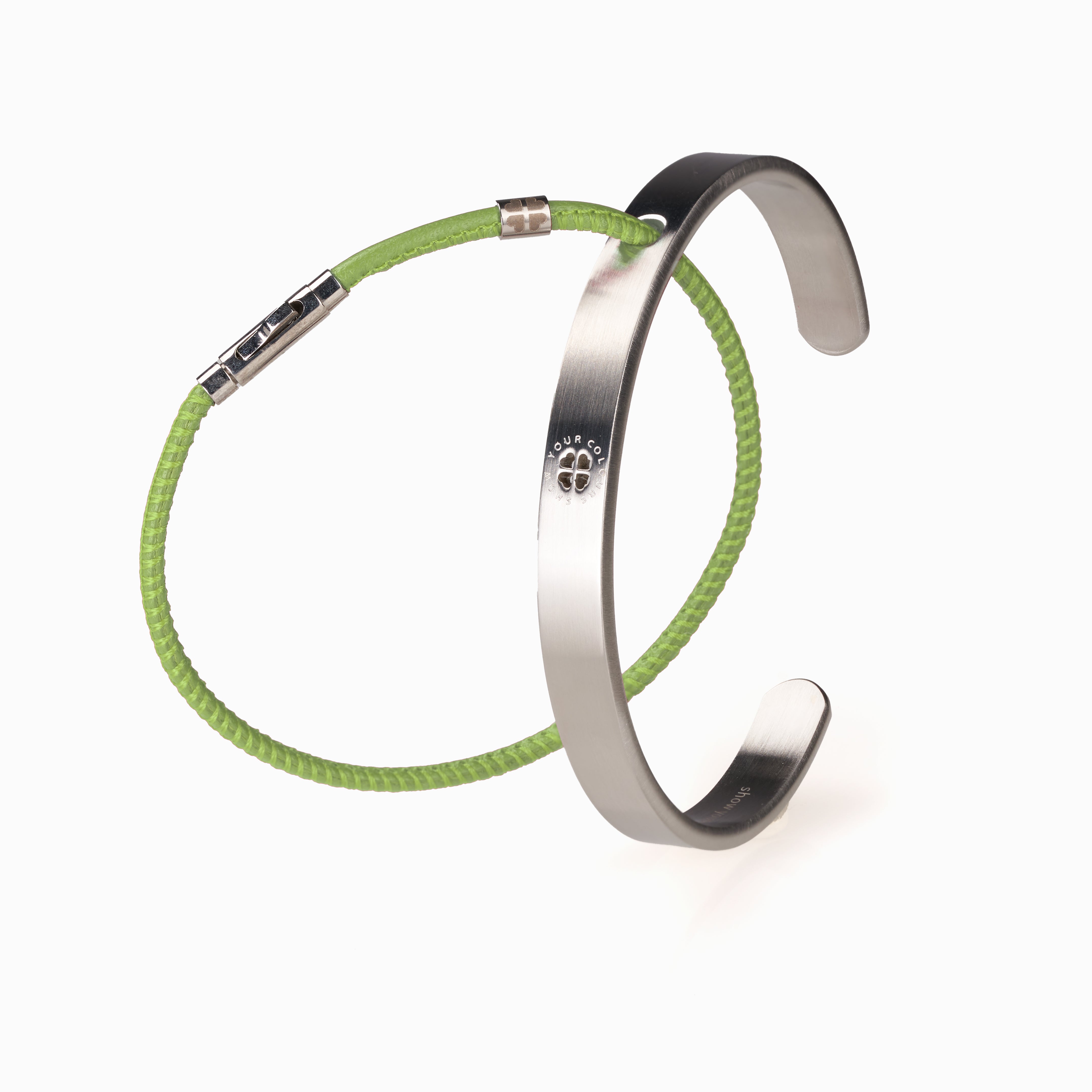 #farbe lederarmban_limettengrün