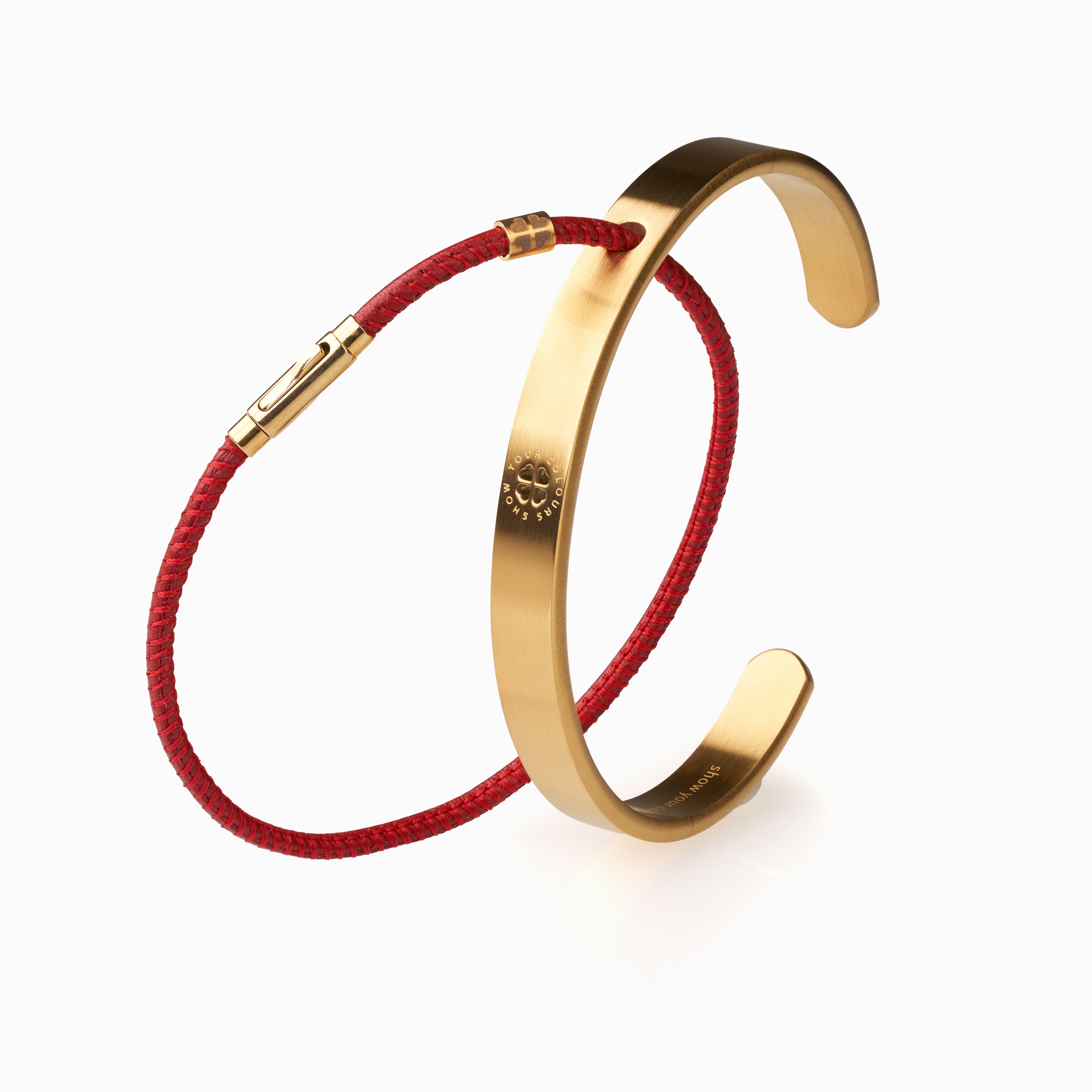 ONE HUMANITY Armreif gold mattiert