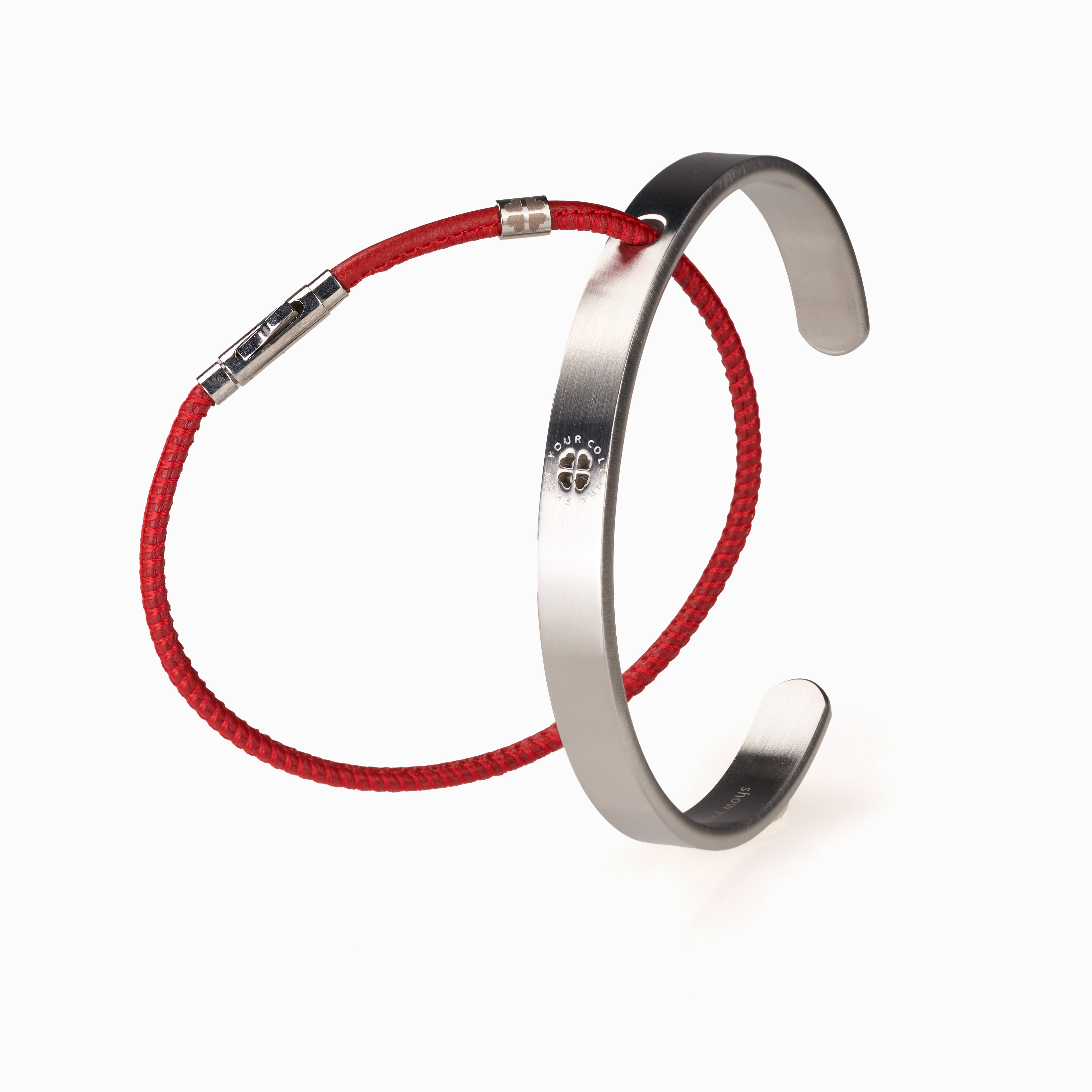 ONE HUMANITY Armreif silber mattiert