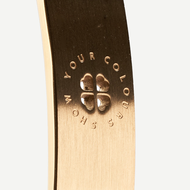 Armband mit SYC Medaillon gold mattiert