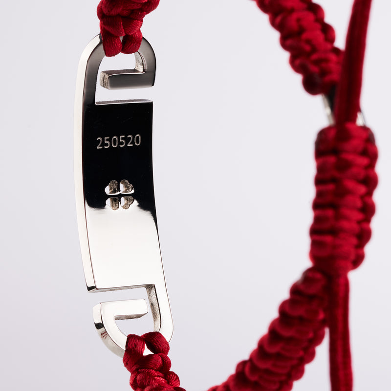 Armband mit SYC Medaillon silber mattiert