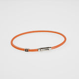 ShowYourColours leather bracelet silver