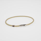 ShowYourColours leather bracelet silver