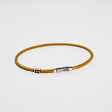 ShowYourColours leather bracelet silver