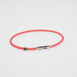 ShowYourColours leather bracelet silver