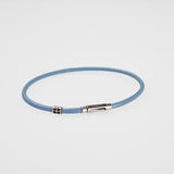 ShowYourColours leather bracelet silver