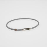 ShowYourColours leather bracelet silver