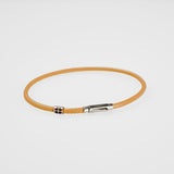 ShowYourColours leather bracelet silver
