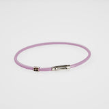 ShowYourColours leather bracelet silver