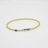 ShowYourColours leather bracelet silver