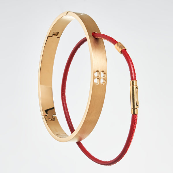 SYC Armreifen gold gelasert